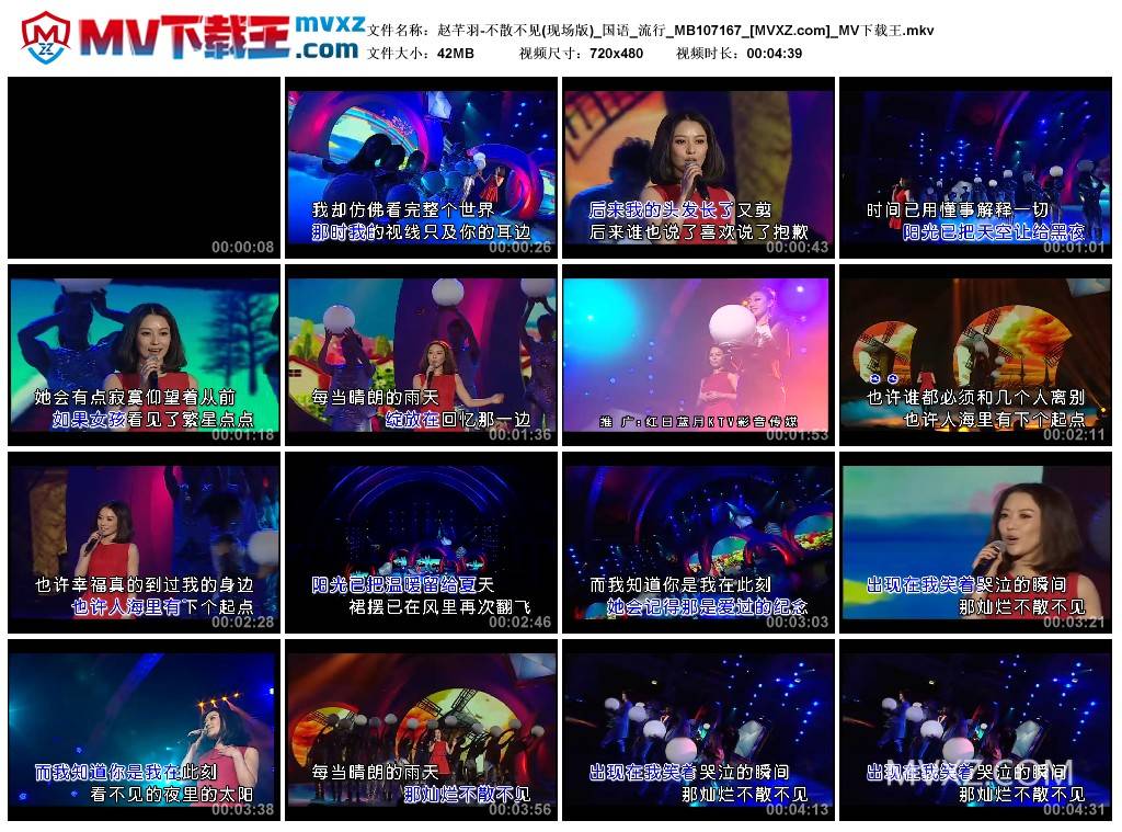 赵芊羽-不散不见(现场版)_国语_流行_MB107167